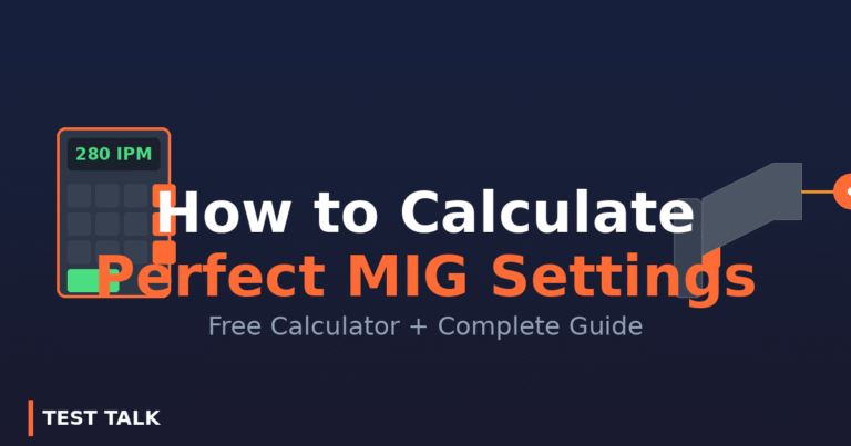 MIG Welding Settings Chart