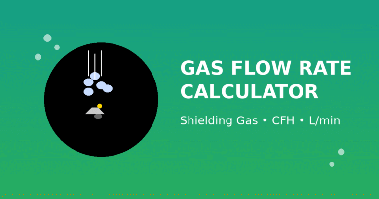 Shielding Gas Flow Rate Calculator