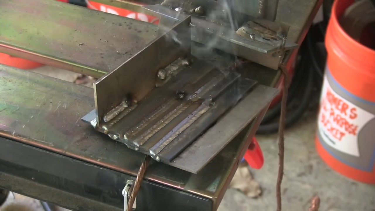 MIG welding bead comparison showing proper wire feed speed settings versus too fast and too slow