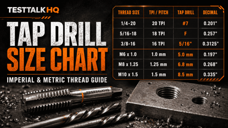 Tap Drill Size Chart: Complete Guide for Imperial & Metric Threads