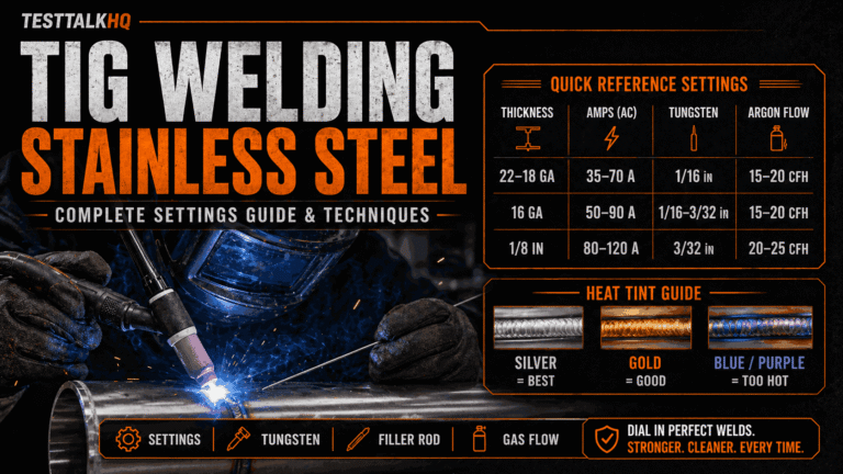 TIG Welding Stainless Steel: Complete Settings Guide & Techniques