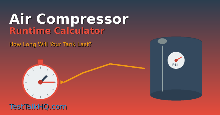 air compressor runtime calculator