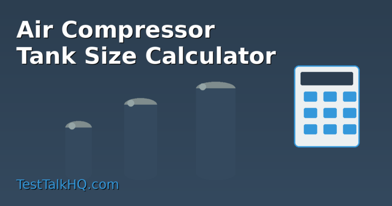 Air Compressor Tank Size Calculator