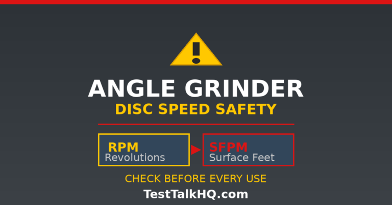 Angle Grinder Disc Speed Safety Guide: How to Prevent Disc Explosions
