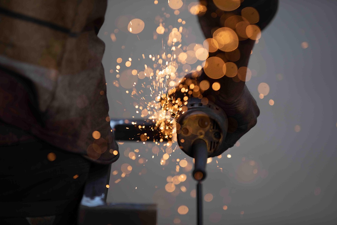Metal fabrication work showing welded steel joints and proper weld beads