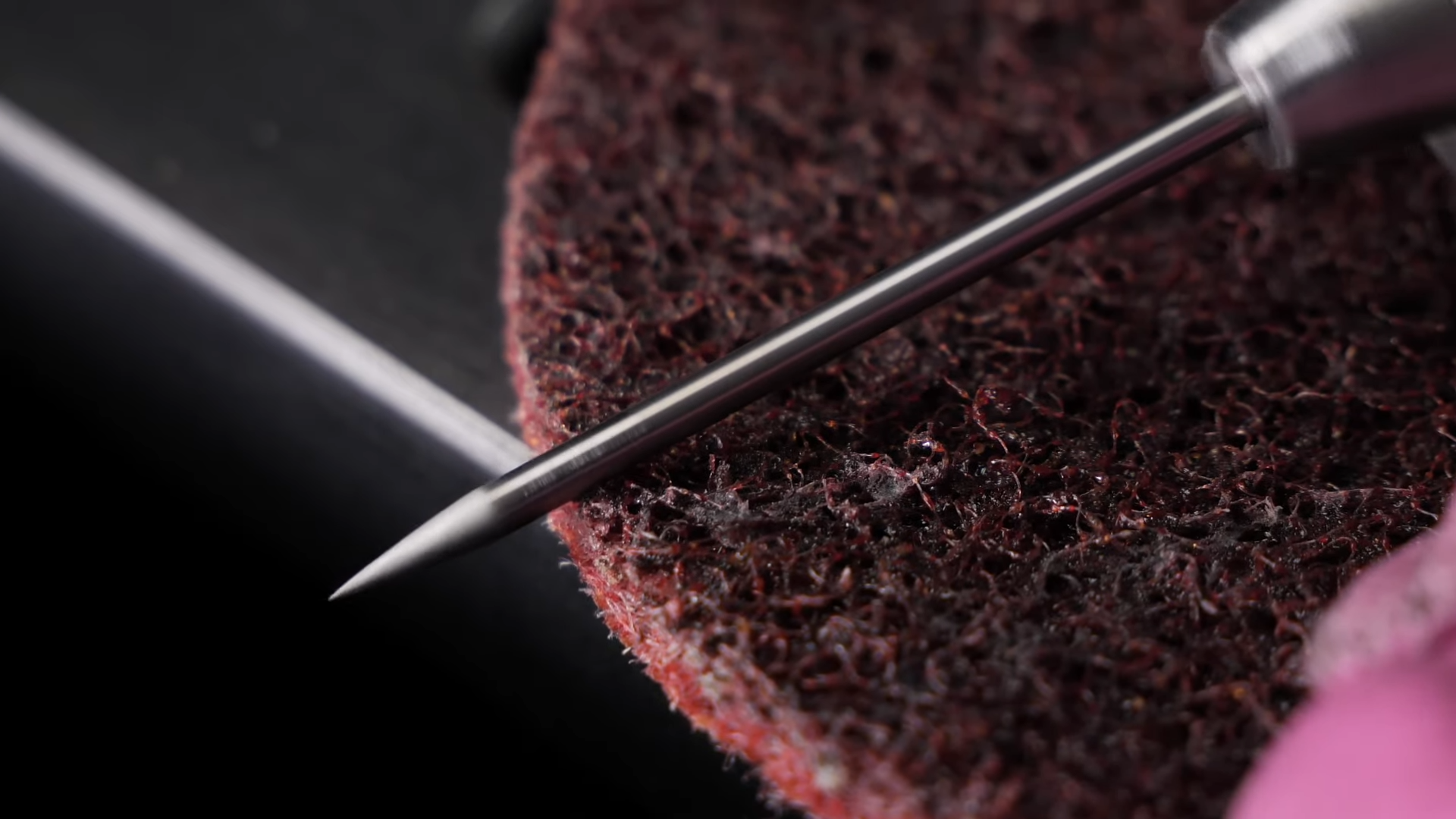 Clean prepared tungsten electrode for precision TIG welding quality
