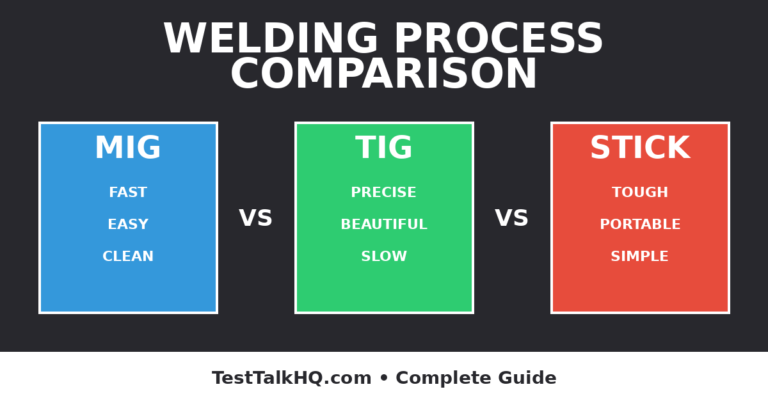 MIG vs TIG vs Stick Welding: Which Process to Use