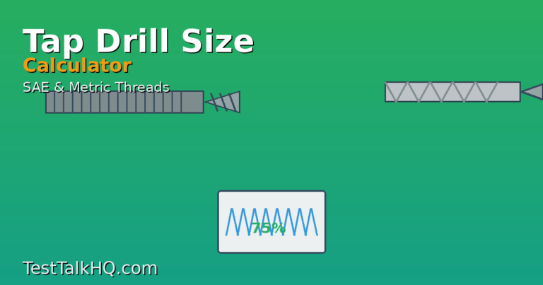 Tap Drill Size Calculator