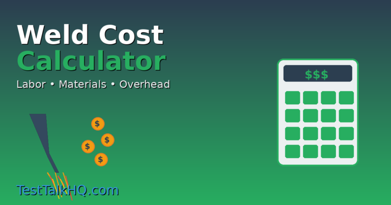 Weld Cost Calculator