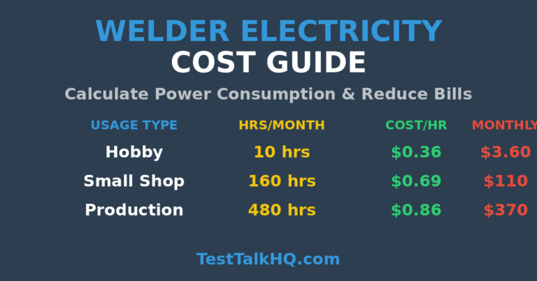 Welder Electricity Cost Guide: How to Calculate Power Consumption & Reduce Your Electric Bill
