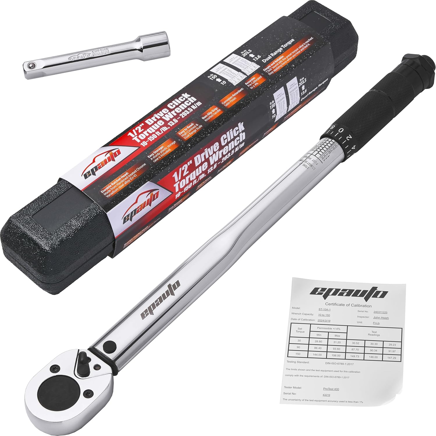 EPAuto 1/2-inch click torque wrench