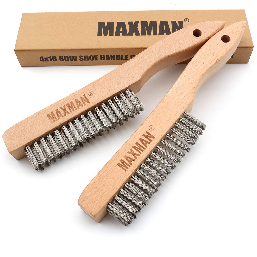 MAXMAN heavy duty stainless wire brush