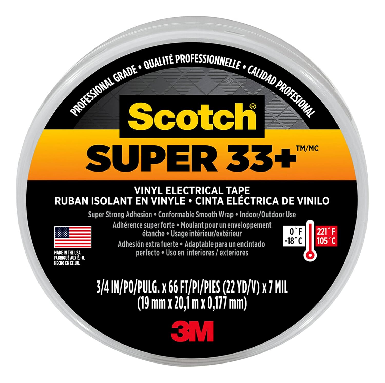 3M Scotch Super 33+ Electrical Tape 10-Pack
