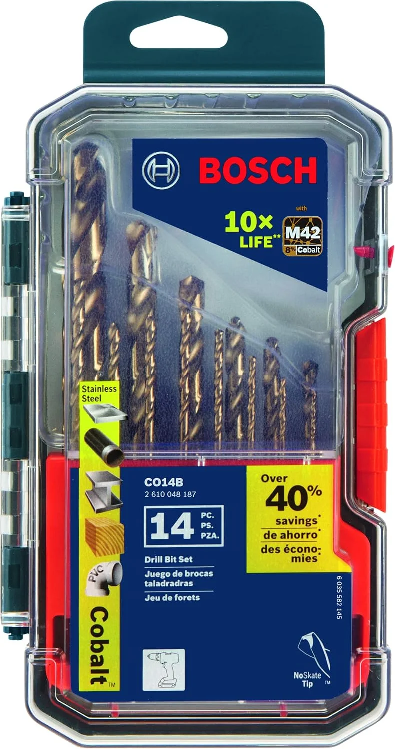 Bosch CO14B M42 Cobalt Drill Bit Set 14-Piece
