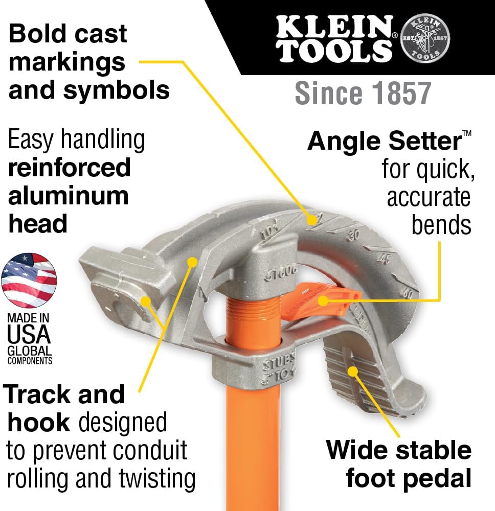 Klein Tools 51606 half-inch EMT conduit bender