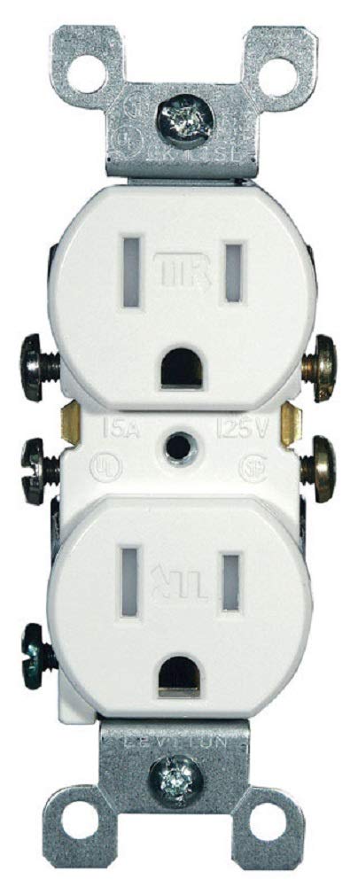 Leviton 15A tamper-resistant duplex receptacle 10-pack