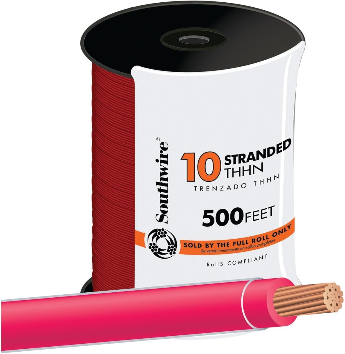 Southwire Building Wire Stranded Copper 10 Ga 500ft Red