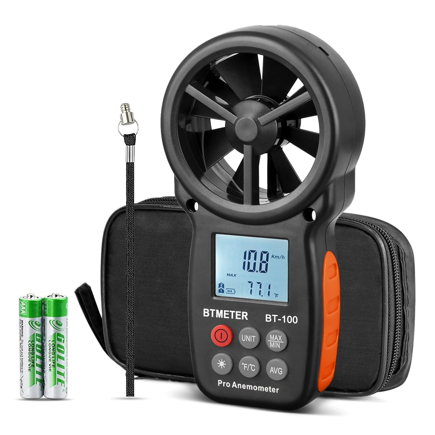 BTMETER BT-100 handheld digital anemometer