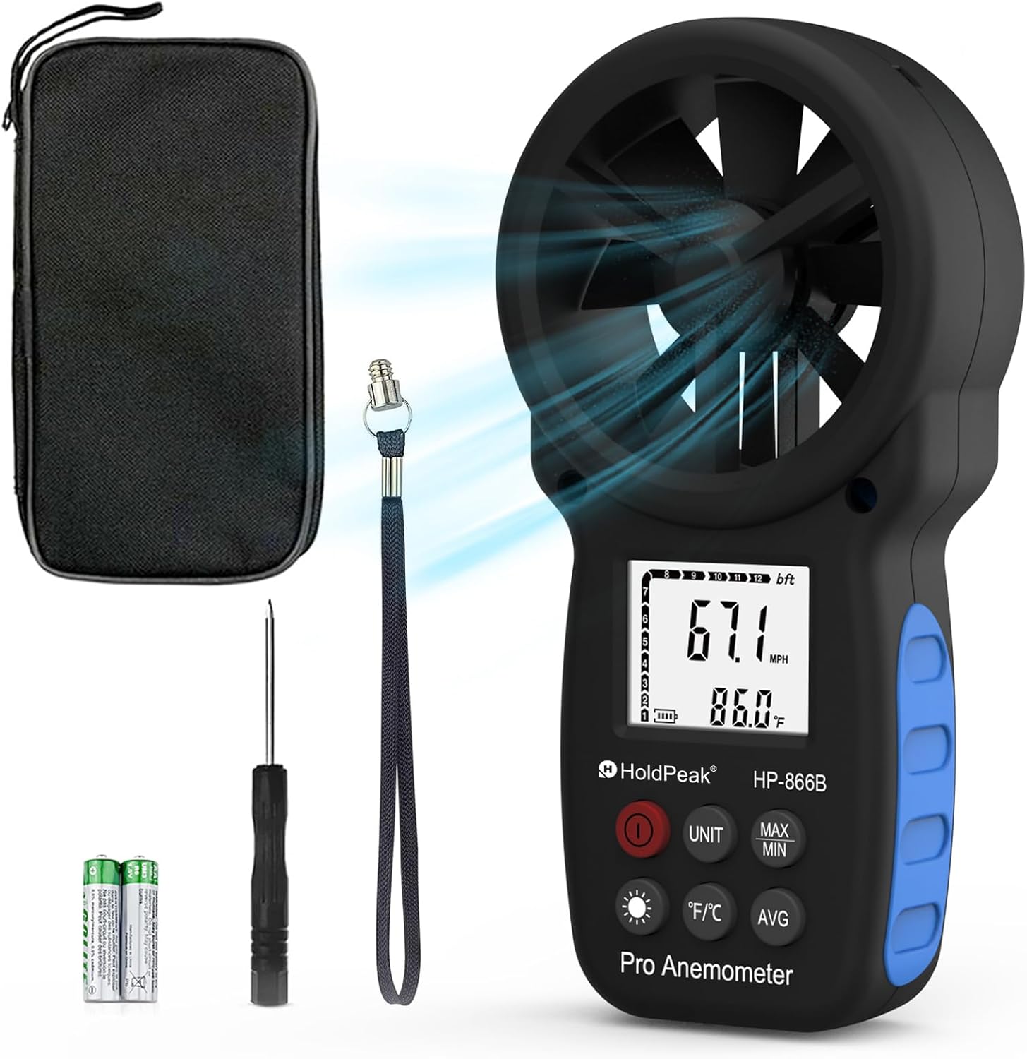 HoldPeak 866B digital thermo-anemometer