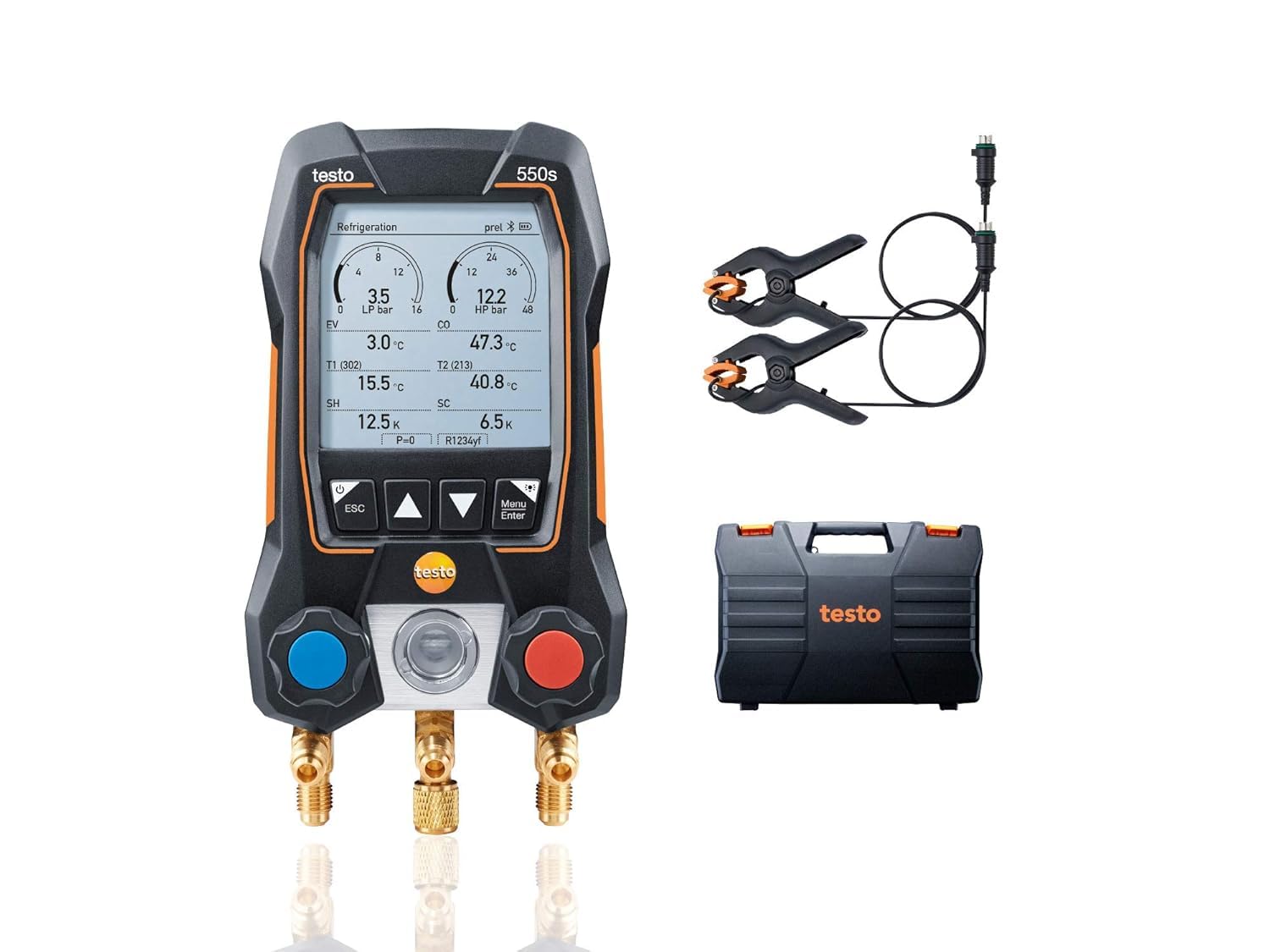 Testo 550s AC Manifold Gauge Set with Bluetooth