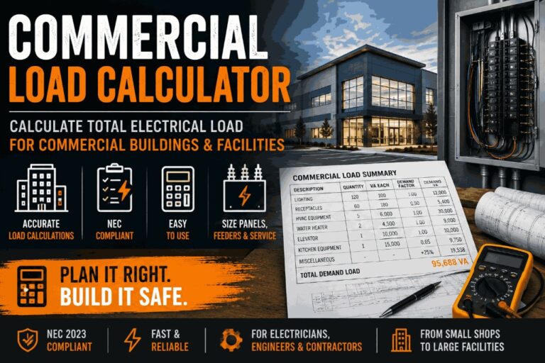 Commercial Load Calculator — NEC Article 220