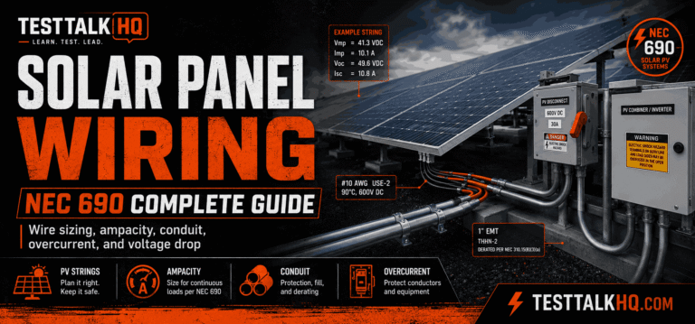 How to Size Solar Panel Wiring — NEC 690 Complete Guide