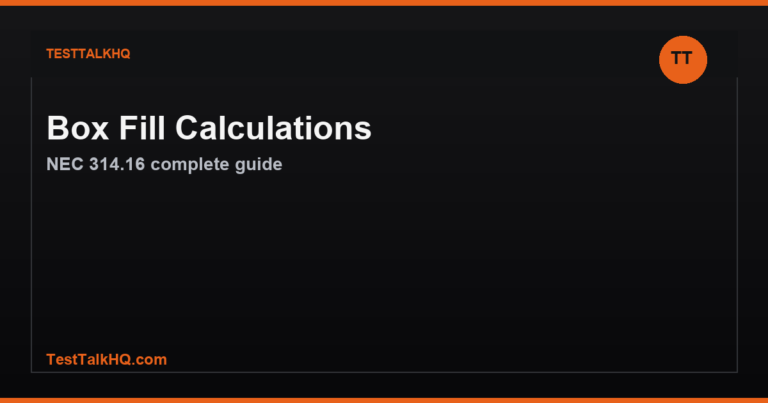 Box Fill Calculations Explained — NEC 314.16 Complete Guide