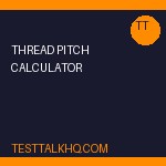 Thread Pitch Calculator