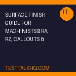 Surface Finish Guide for Machinists — Ra, Rz, Callouts & How to Hit Your Number