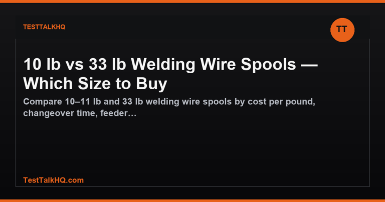 10 lb vs 33 lb Welding Wire Spools — Which Size to Buy featured image