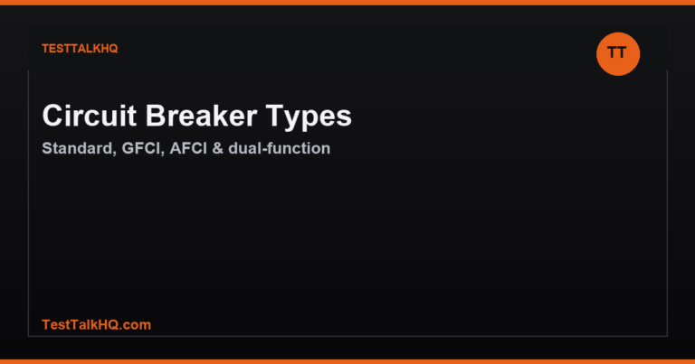 Circuit Breaker Types Explained — Standard, GFCI, AFCI, and Dual-Function