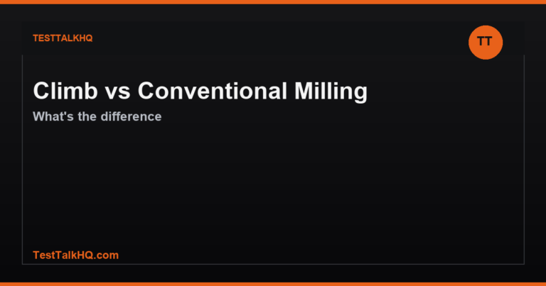 Climb Milling vs. Conventional Milling — What’s the Difference