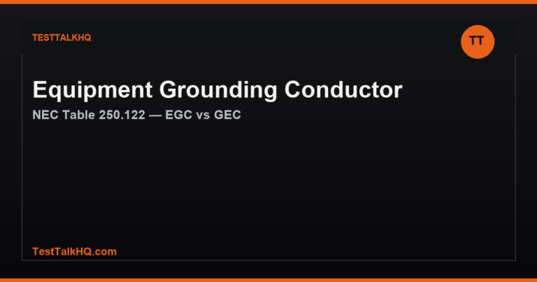 Equipment Grounding Conductor Troubleshooting — Inspector Rejects & Fault-Path Failures