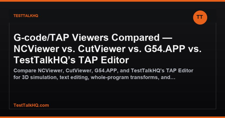G-code/TAP Viewers Compared — NCViewer vs. CutViewer vs. G54.APP vs. TestTalkHQ's TAP Editor featured image