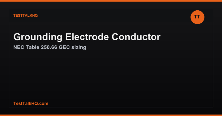 Grounding Electrode Conductor Sizing Calculator — NEC Table 250.66
