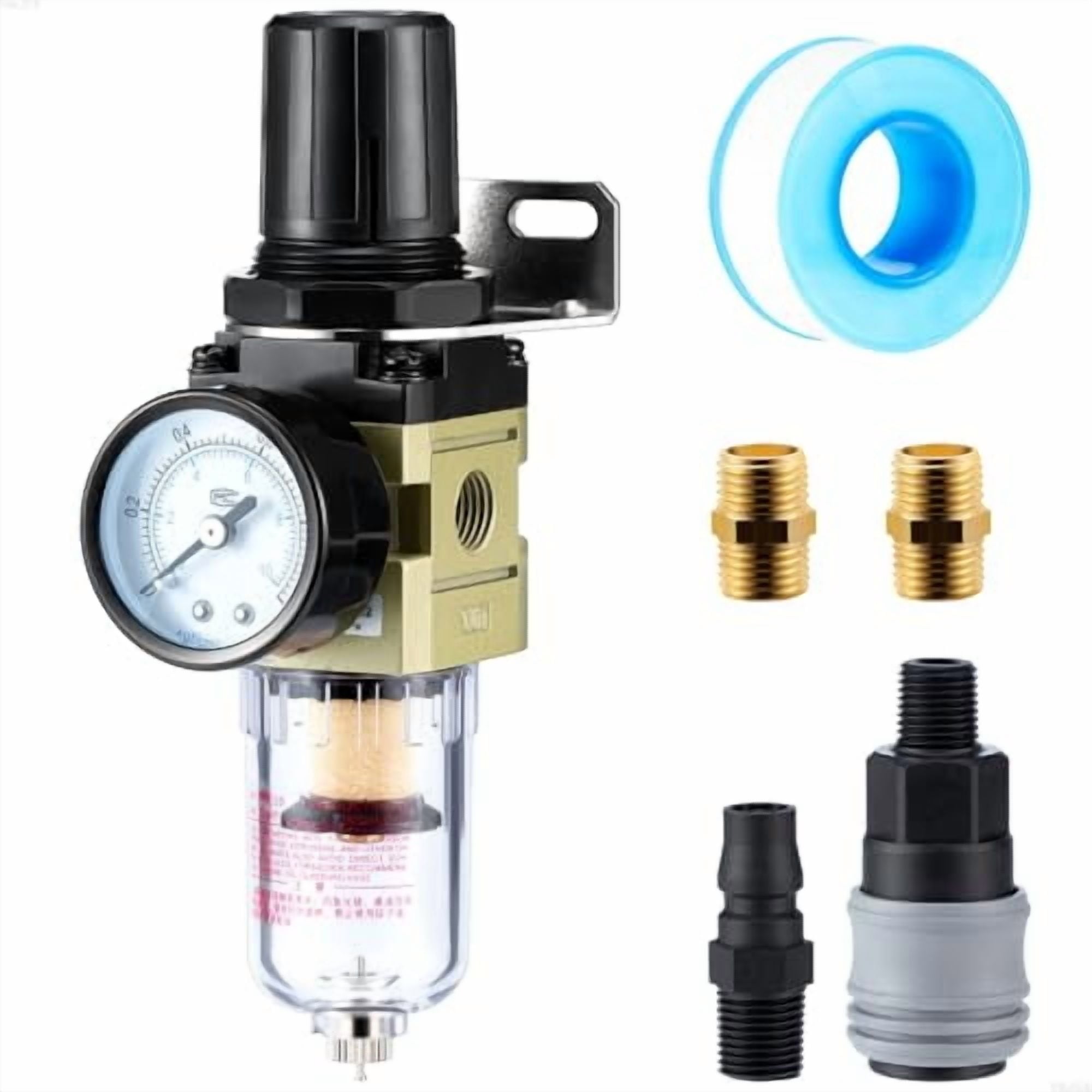Hromee 1/4 inch air compressor filter regulator