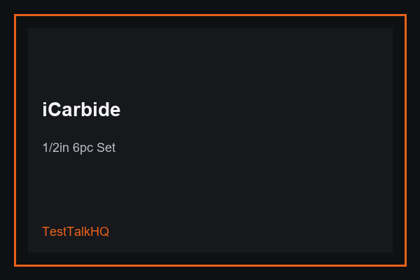 iCarbide 1/2 inch shank indexable boring bar 6pc set