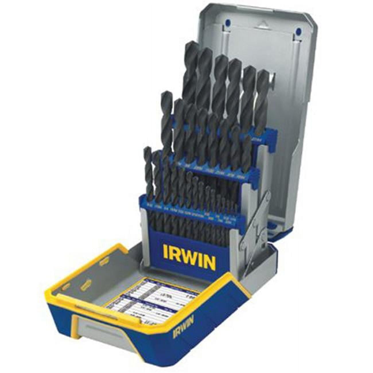 IRWIN Tools black oxide metal index drill bit set 29 piece