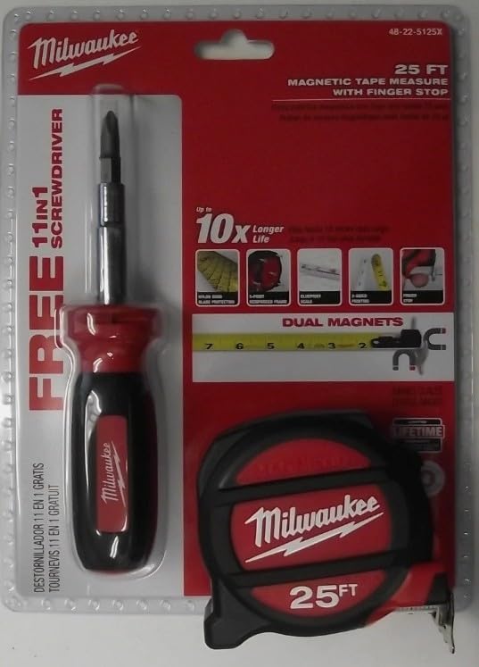 Milwaukee 48-22-5125 magnetic tape measure 25 foot