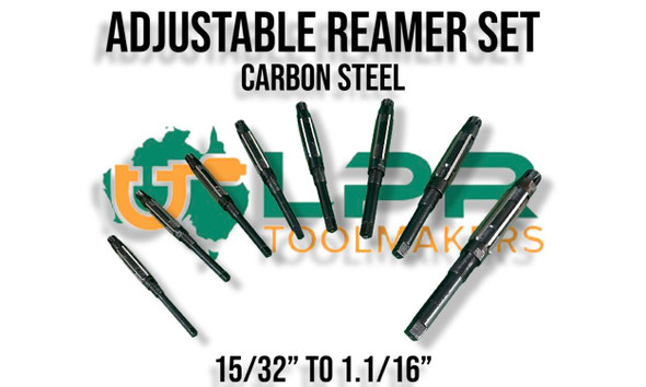 OMEX 8-piece expanding adjustable hand reamer set