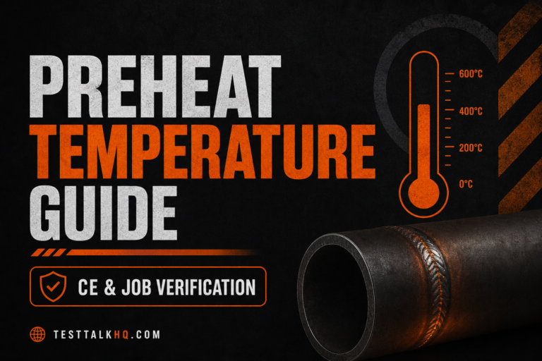 Preheat Temperature Guide — CE, Cracking Risk & Verification