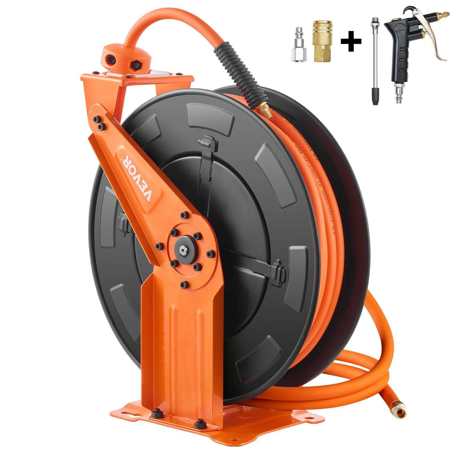 Retractable air hose reel