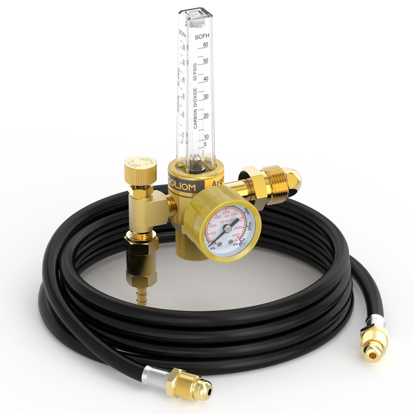 RX WELD argon regulator flowmeter for MIG TIG with gas hose