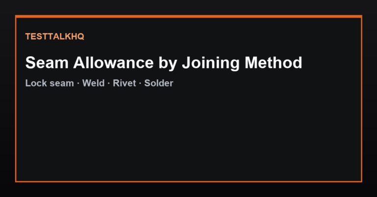 Seam Allowance — How Much to Add for Your Joining Method