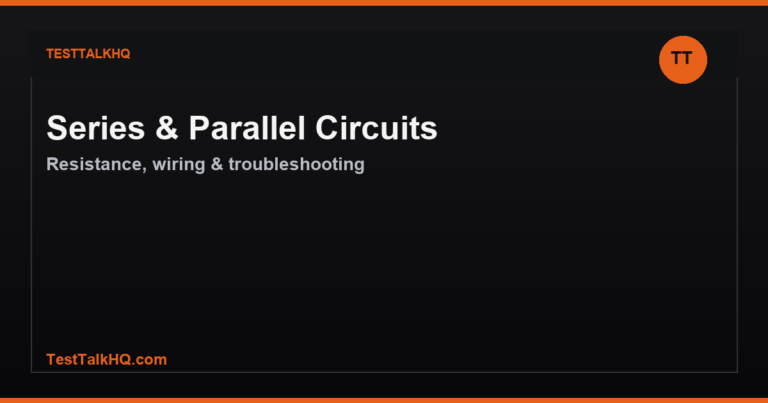 Series and Parallel Circuits Guide — Resistance, Wiring & Troubleshooting