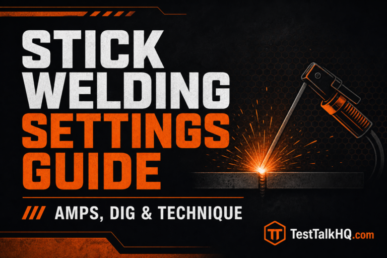 Stick Welding Settings Guide — Amperage Logic, Dig & On-the-Job Tuning