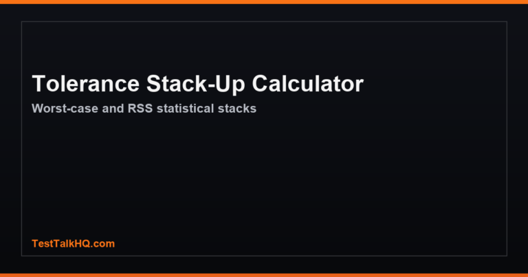 Tolerance Stack-Up Calculator