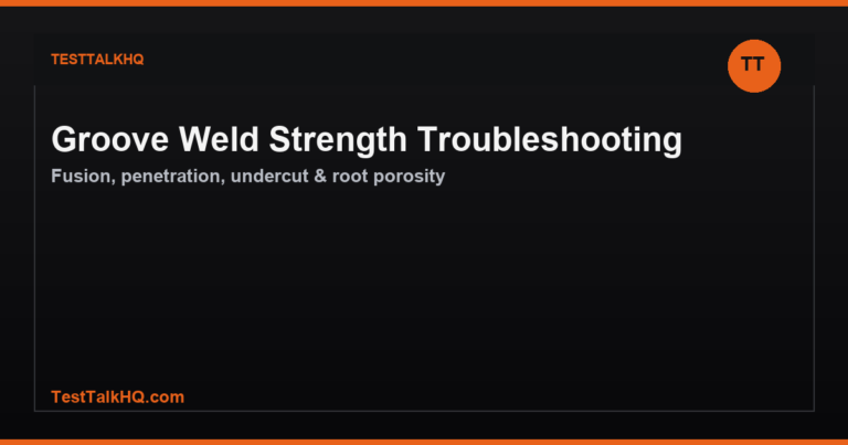 Weld Joint Design Troubleshooting — Fusion, Root Gap & Groove Errors
