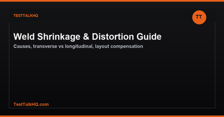 Weld Shrinkage & Distortion Guide — Causes, Types & Layout Compensation