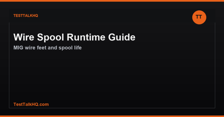 Wire Spool Runtime Guide — Feet of MIG Wire and How Long a Spool Lasts